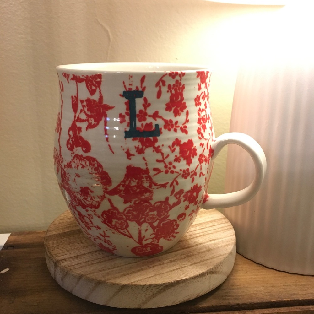 Anthropologie Homegrown Monogram Mug